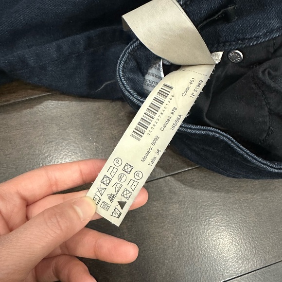 Massimo Dutti Dark Blue Indigo Skinny Jeans - Size 26 - Picture 14 of 14